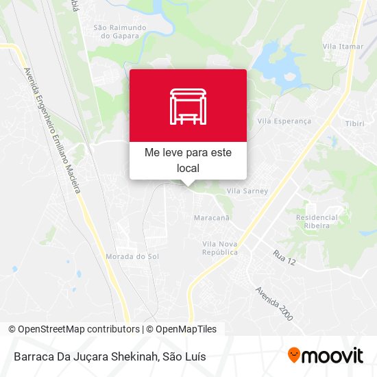 Barraca Da Juçara Shekinah mapa