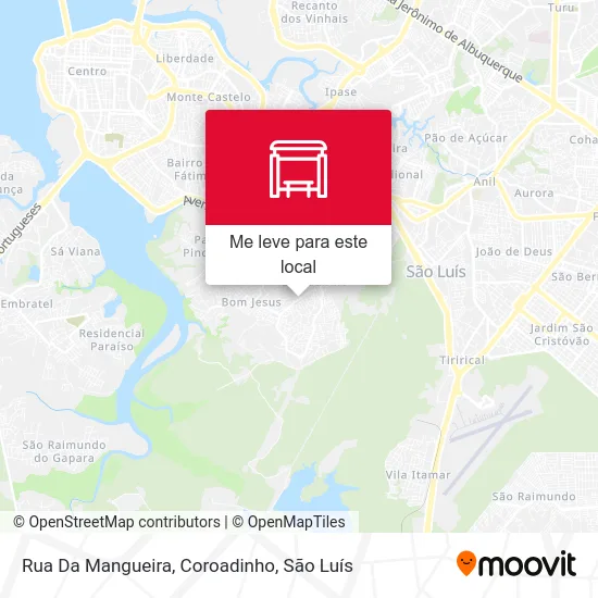 Rua Da Mangueira, Coroadinho mapa