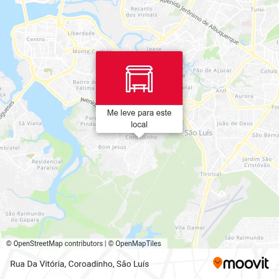 Rua Da Vitória, Coroadinho mapa