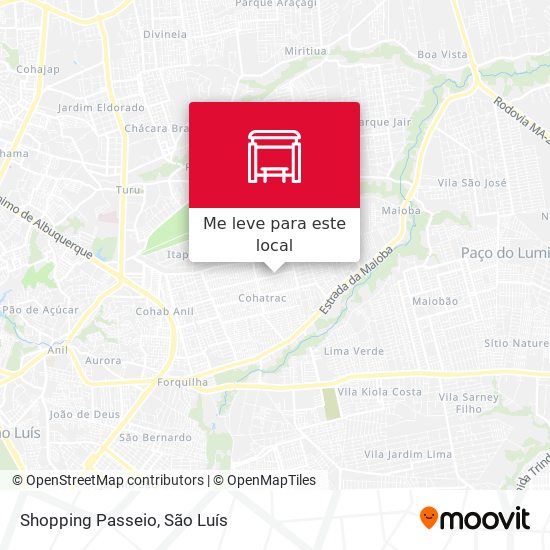 Shopping Passeio mapa