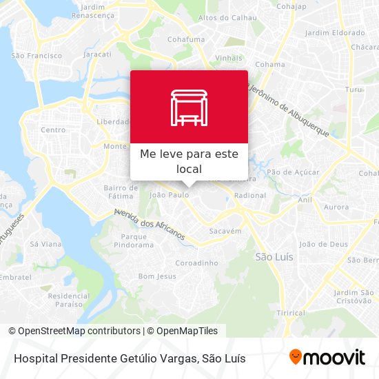 Hospital Presidente Getúlio Vargas mapa