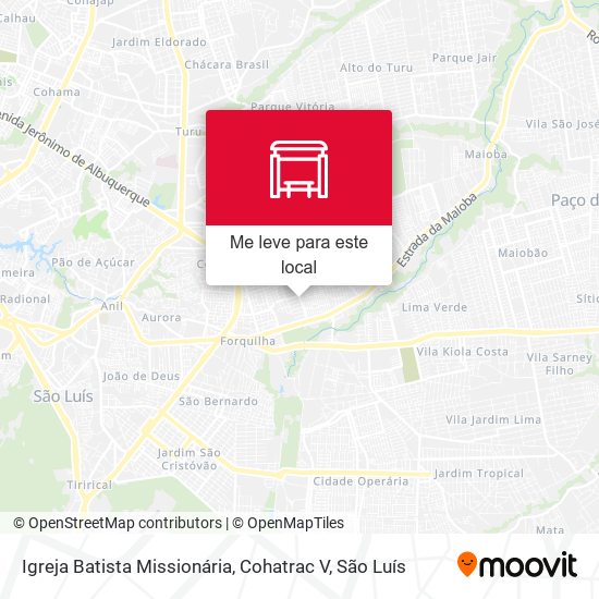 Igreja Batista Missionária, Cohatrac V mapa