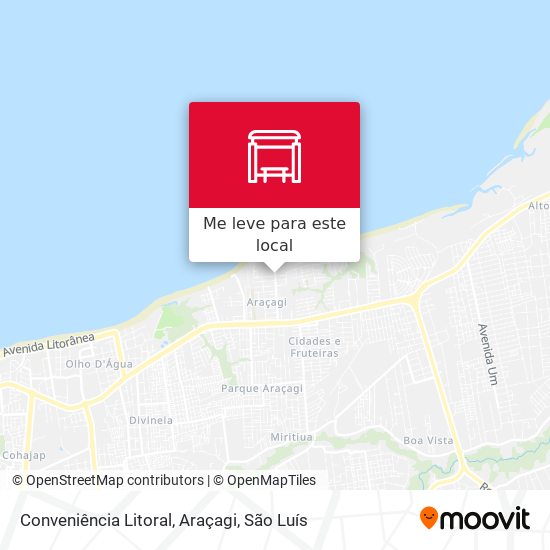 Conveniência Litoral, Araçagi mapa