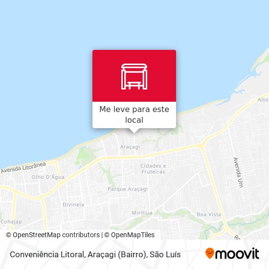 Conveniência Litoral, Araçagi (Bairro) mapa