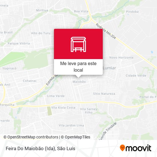Feira Do Maiobão (Ida) mapa