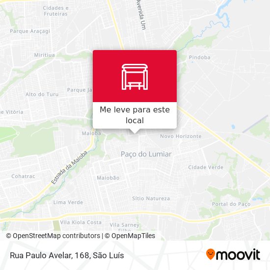 Rua Paulo Avelar, 168 mapa