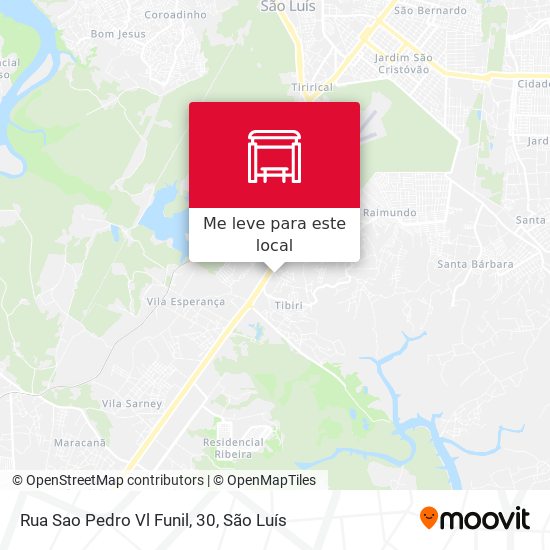 Rua Sao Pedro Vl Funil, 30 mapa