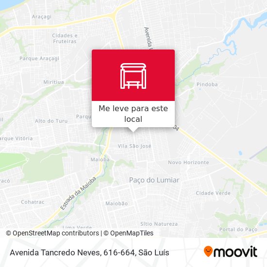 Avenida Tancredo Neves, 616-664 mapa
