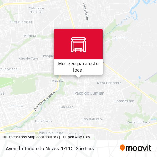 Avenida Tancredo Neves, 1-115 mapa