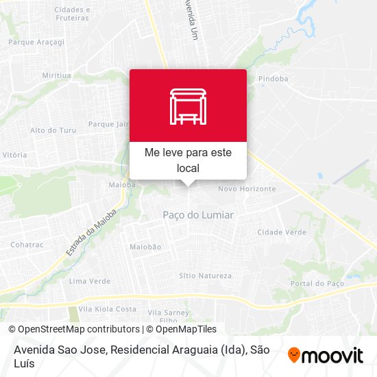 Avenida Sao Jose, Residencial Araguaia (Ida) mapa