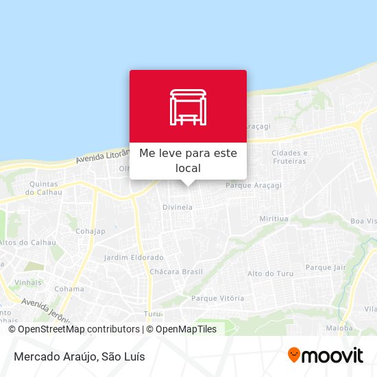 Mercado Araújo mapa