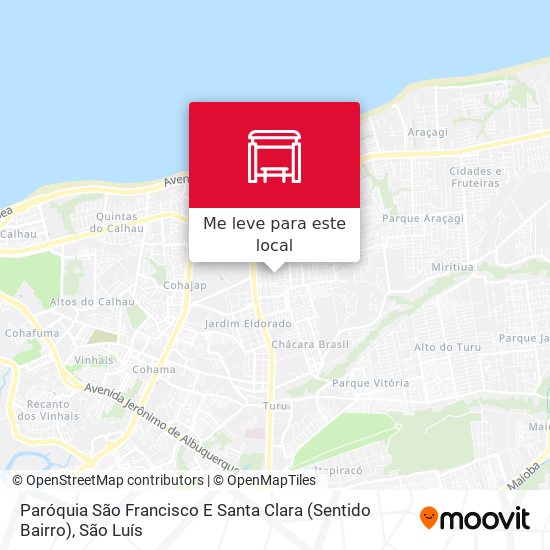 Paróquia São Francisco E Santa Clara (Sentido Bairro) mapa