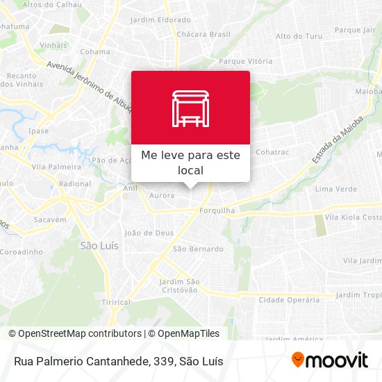Rua Palmerio Cantanhede, 339 mapa