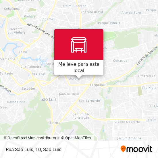 Rua São Luís, 10 mapa