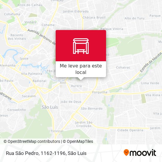 Rua São Pedro, 1162-1196 mapa
