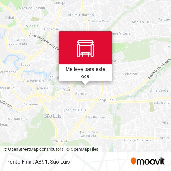 Ponto Final: A891 mapa