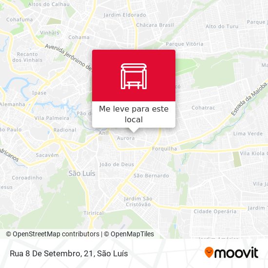 Rua 8 De Setembro, 21 mapa