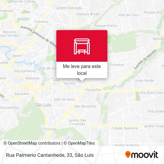 Rua Palmerio Cantanhede, 33 mapa