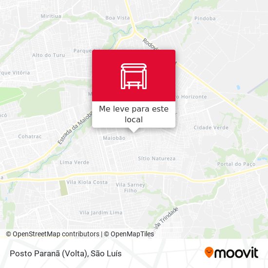 Posto Paranã (Volta) mapa
