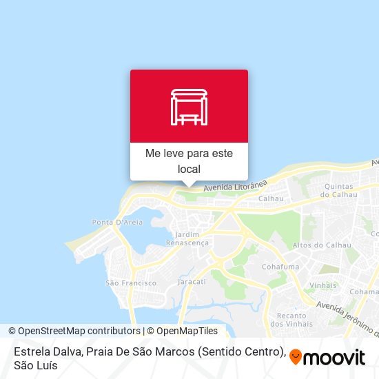 Estrela Dalva, Praia De São Marcos (Sentido Centro) mapa