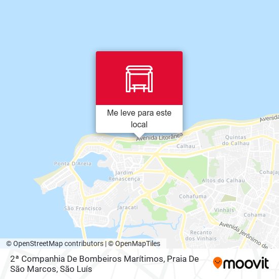 2ª Companhia De Bombeiros Marítimos, Praia De São Marcos mapa