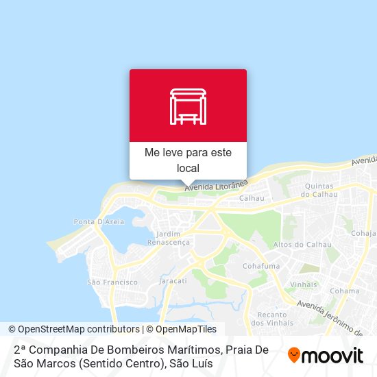 2ª Companhia De Bombeiros Marítimos, Praia De São Marcos (Sentido Centro) mapa