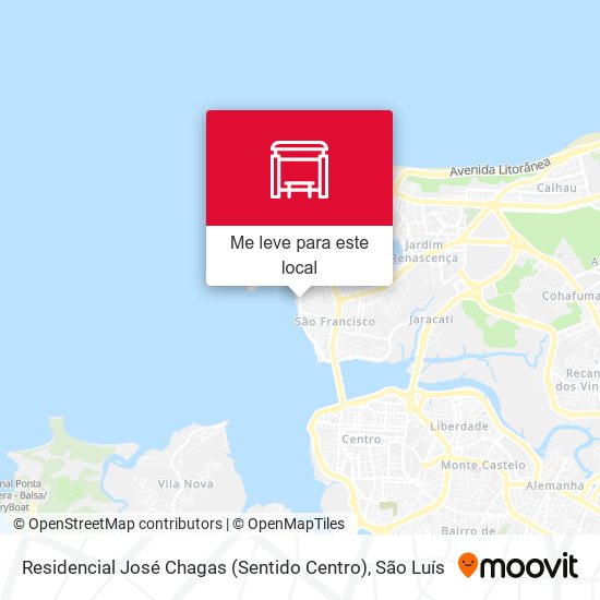 Residencial José Chagas (Sentido Centro) mapa