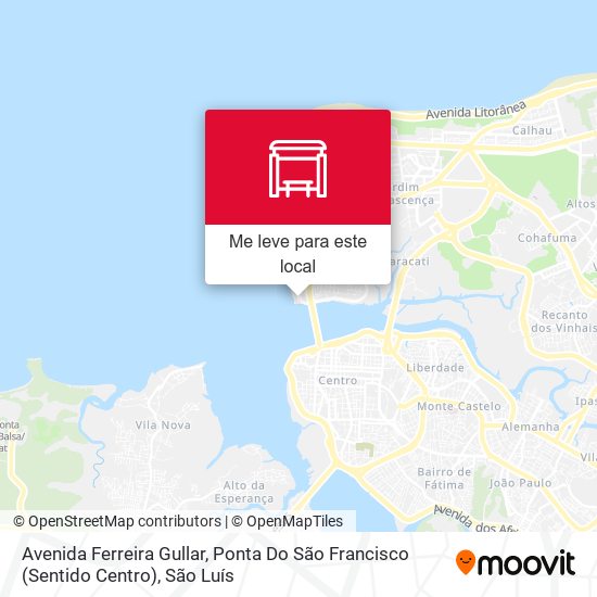 Avenida Ferreira Gullar, Ponta Do São Francisco (Sentido Centro) mapa