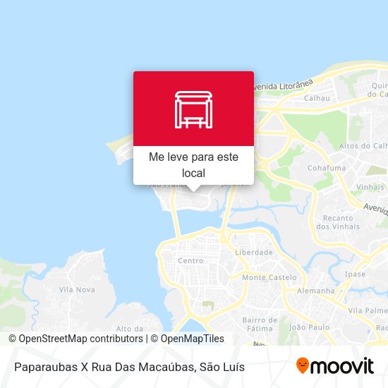 Paparaubas X Rua Das Macaúbas mapa