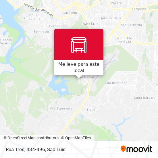 Rua Três, 434-496 mapa