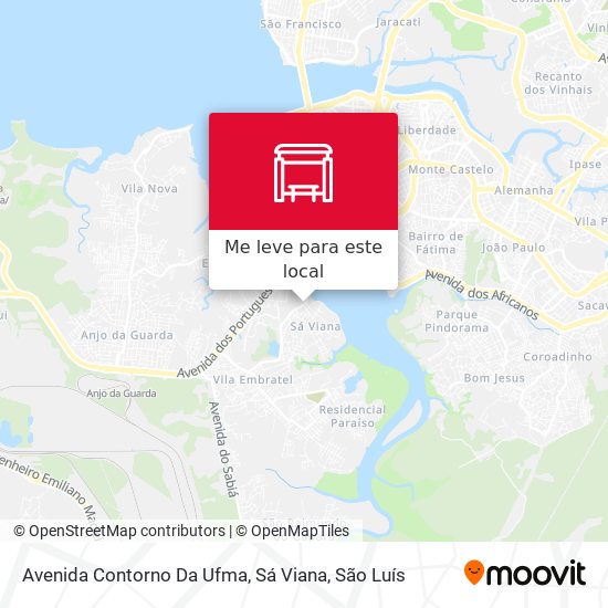 Avenida Contorno Da Ufma, Sá Viana mapa