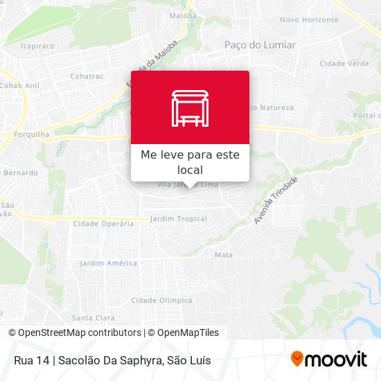 Rua 14 | Sacolão Da Saphyra mapa