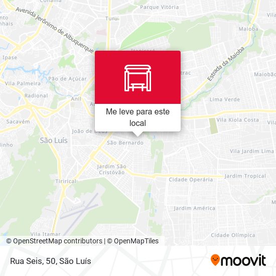 Rua Seis, 50 mapa