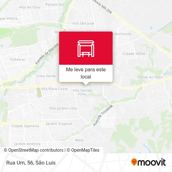 Rua Um, 56 mapa