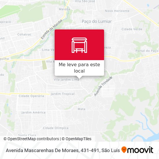 Avenida Mascarenhas De Moraes, 431-491 mapa