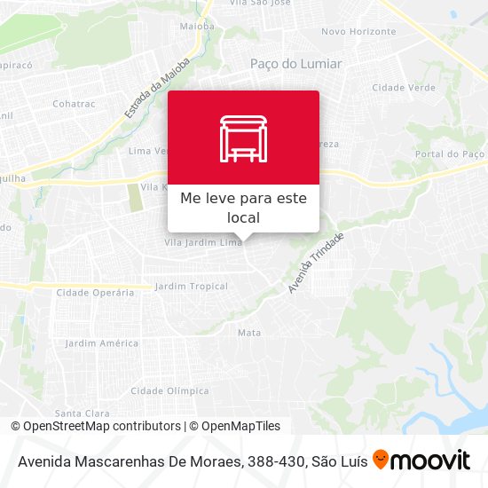 Avenida Mascarenhas De Moraes, 388-430 mapa