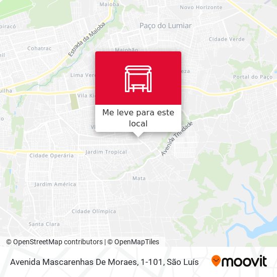 Avenida Mascarenhas De Moraes, 1-101 mapa