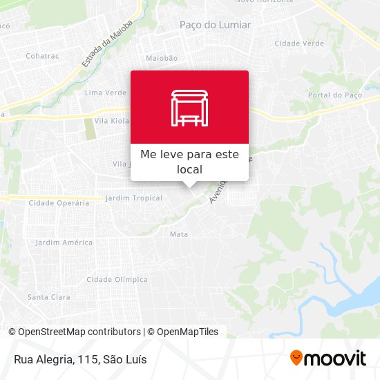 Rua Alegria, 115 mapa