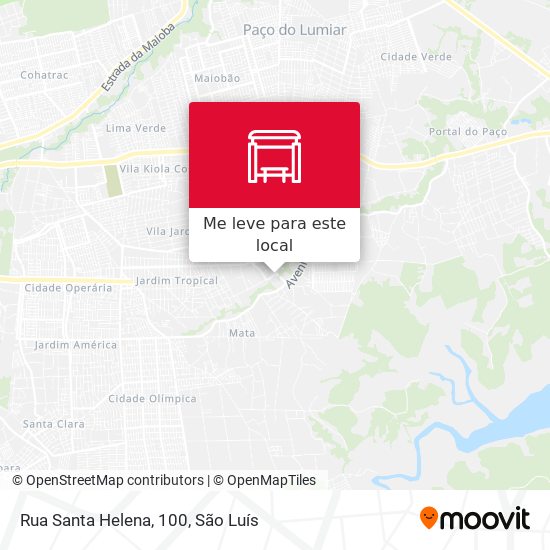 Rua Santa Helena, 100 mapa