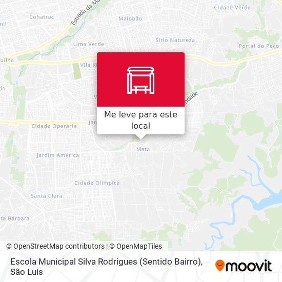 Escola Municipal Silva Rodrigues (Sentido Bairro) mapa