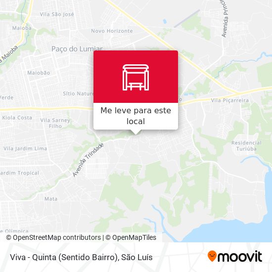 Viva - Quinta (Sentido Bairro) mapa