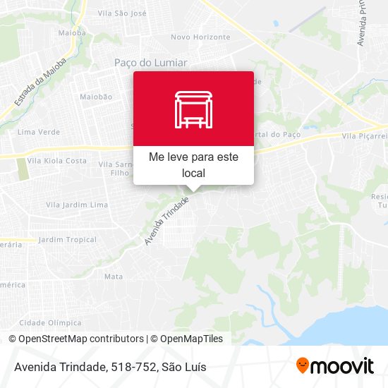 Avenida Trindade, 518-752 mapa