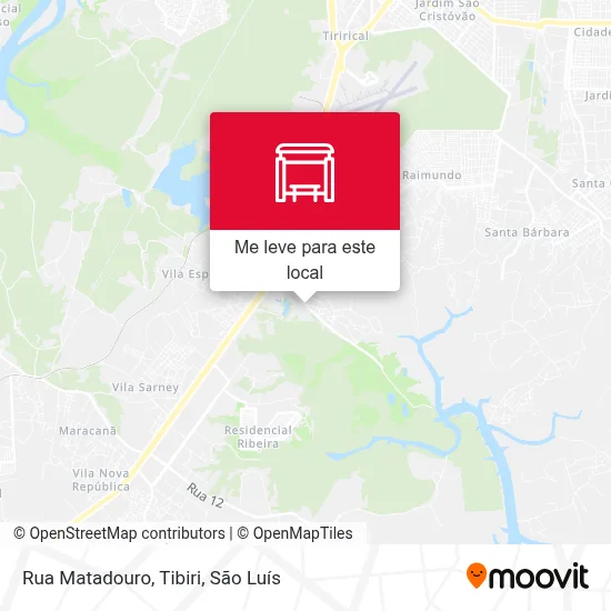 Rua Matadouro, Tibiri mapa