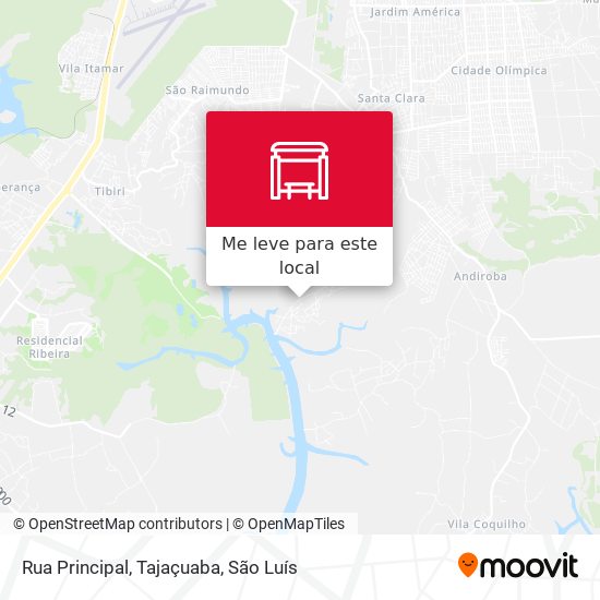 Rua Principal, Tajaçuaba mapa