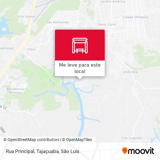Rua Principal, Tajaçuaba mapa