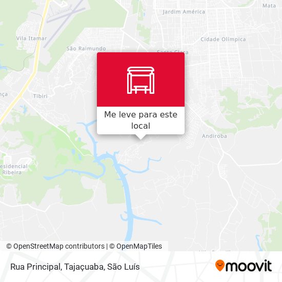 Rua Principal, Tajaçuaba mapa