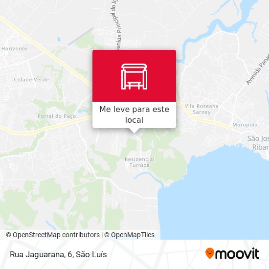 Rua Jaguarana, 6 mapa