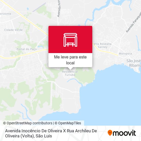 Avenida Inocêncio De Oliveira X Rua Archileu De Oliveira (Volta) mapa