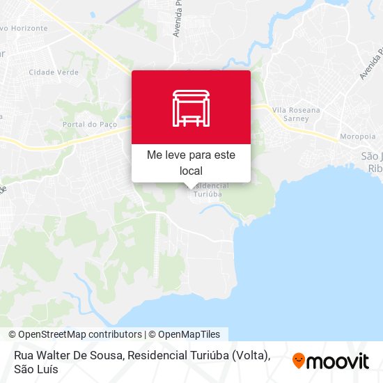 Rua Walter De Sousa, Residencial Turiúba (Volta) mapa