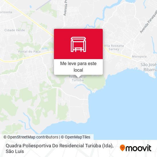 Quadra Poliesportiva Do Residencial Turiúba (Ida) mapa